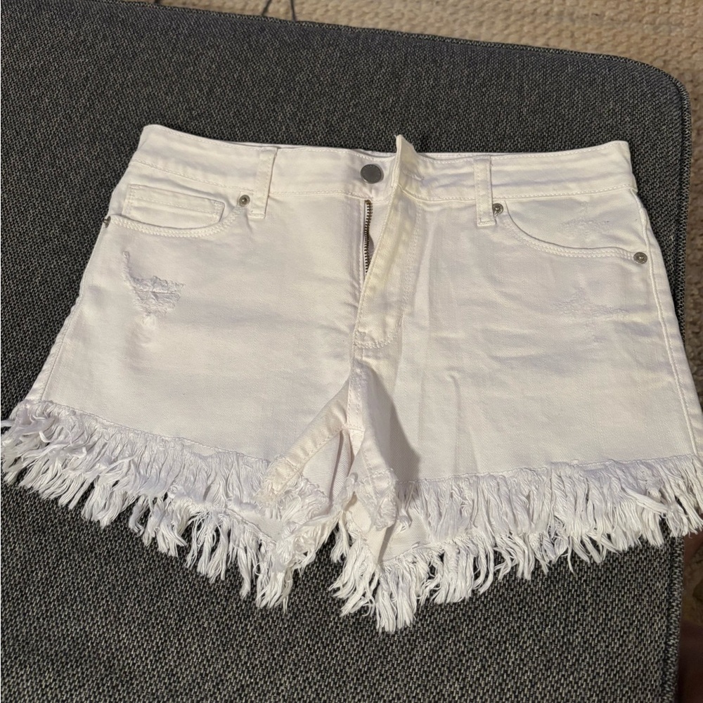 White denim Just USA size M shorts